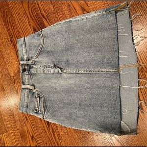 Wilfred free high-low jean skirt